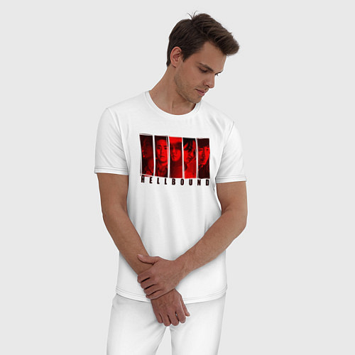Мужская пижама Персонажи hellbound / Белый – фото 3