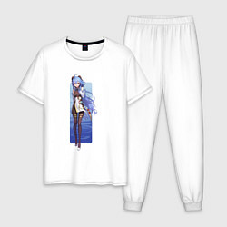 Пижама хлопковая мужская Путешественница Гань Юй, цвет: белый