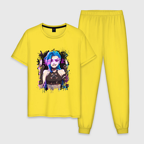 Мужская пижама JINX SHOOT ARCANE LOL / Желтый – фото 1