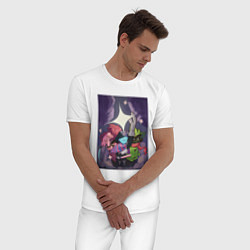 Пижама хлопковая мужская Deltarune Vol 4, цвет: белый — фото 2