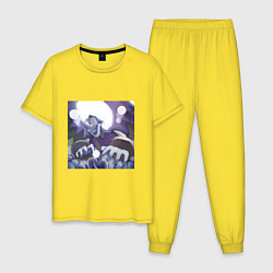 Пижама хлопковая мужская Deltarune Vol 6, цвет: желтый