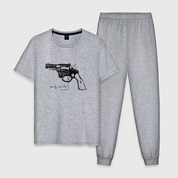 Мужская пижама Andy Warhol revolver sketch