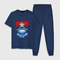 Пижама хлопковая мужская Poppy Playtime doll 01, цвет: тёмно-синий