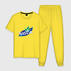 Пижама хлопковая мужская Nestea Настя, цвет: желтый
