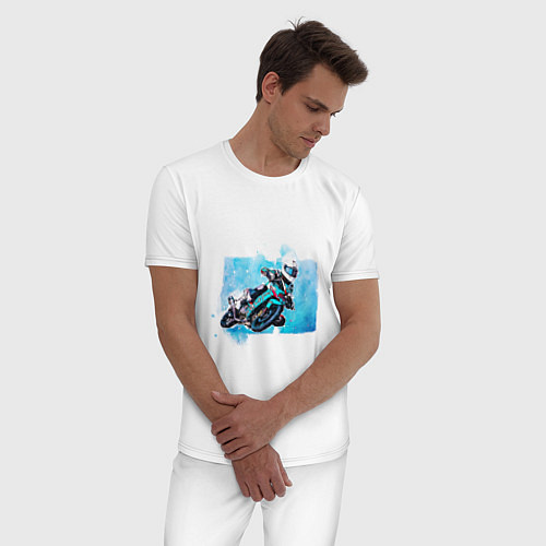 Мужская пижама MotoGP superbike / Белый – фото 3