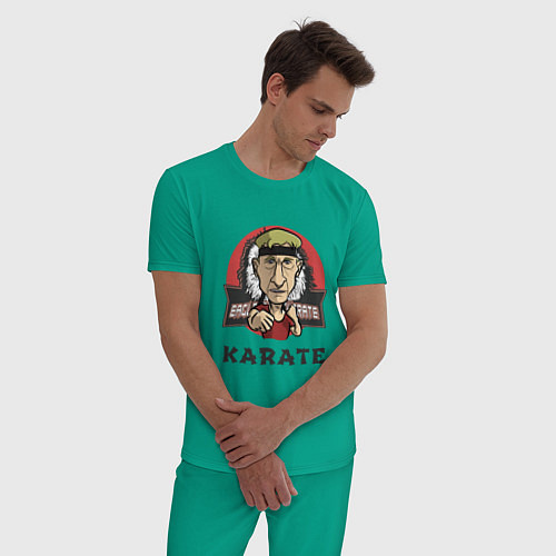 Мужская пижама Каратэ Кобра Кай / Зеленый – фото 3