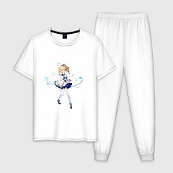 Пижама хлопковая мужская Идол Барбара, цвет: белый