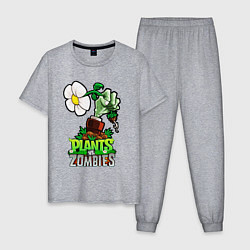 Мужская пижама Plants vs Zombies рука зомби