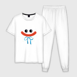 Пижама хлопковая мужская Добрый Хаги Ваги, цвет: белый