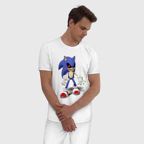 Мужская пижама Sonic Exe Video game Hype / Белый – фото 3