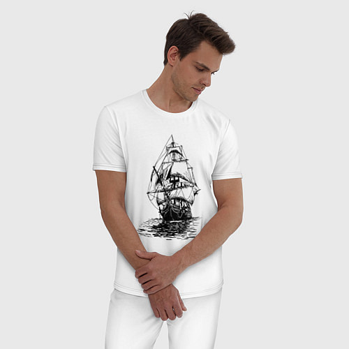 Мужская пижама Pacific ocean Frigate / Белый – фото 3
