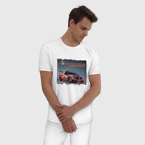 Мужская пижама Mazda Motorsports Development / Белый – фото 3