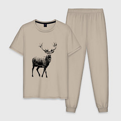 Мужская пижама Черный олень Black Deer