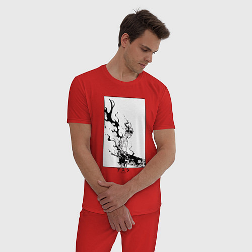 Мужская пижама Опасный Аста / Красный – фото 3