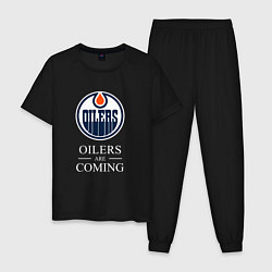 Мужская пижама Edmonton Oilers are coming Эдмонтон Ойлерз