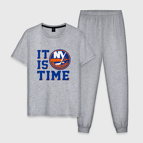 Мужская пижама It Is New York Islanders Time Нью Йорк Айлендерс / Меланж – фото 1