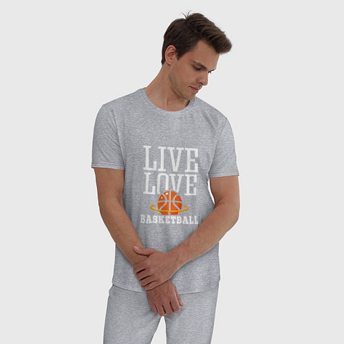 Мужская пижама Live Love - Basketball / Меланж – фото 3