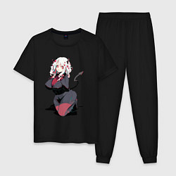 Пижама хлопковая мужская Модеус - Похотливый Демон, цвет: черный