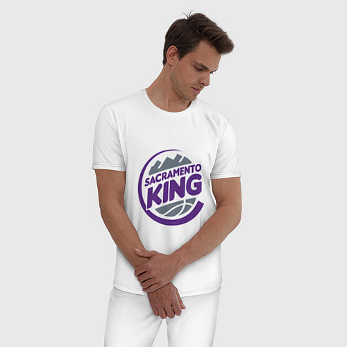Мужская пижама Sacramento King / Белый – фото 3