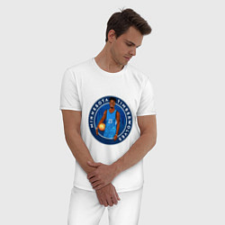 Пижама хлопковая мужская Minnesota Timberwolves, цвет: белый — фото 2
