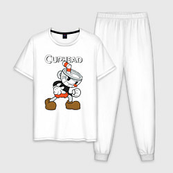 Мужская пижама Злая чашечка cuphead