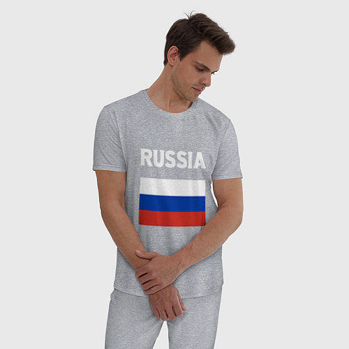 Мужская пижама Russian Flag / Меланж – фото 3