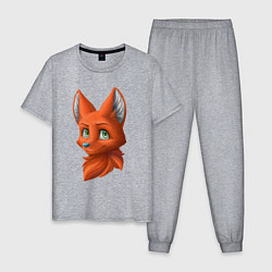 Мужская пижама Милая лисичка Cute fox