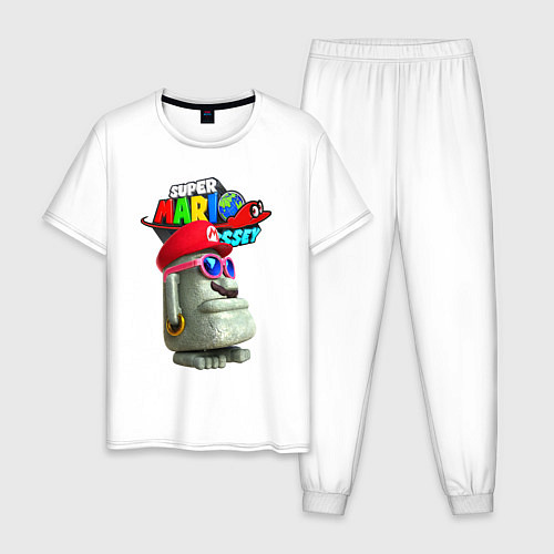 Мужская пижама Super Mario Odyssey Nintendo Video game / Белый – фото 1