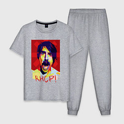 Пижама хлопковая мужская Kiedis RHCP, цвет: меланж