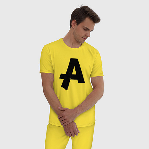 Мужская пижама Asking Alexandria A / Желтый – фото 3