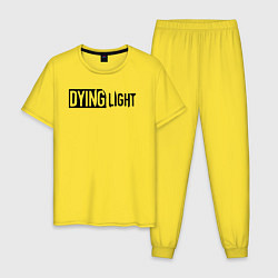 Пижама хлопковая мужская Dying light 2 gameplay, цвет: желтый