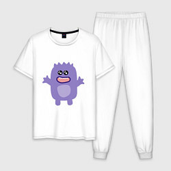 Мужская пижама Purple monster