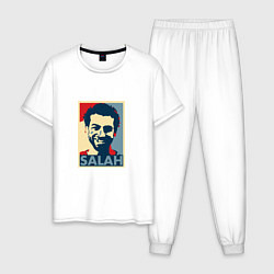 Пижама хлопковая мужская Salah Obey, цвет: белый