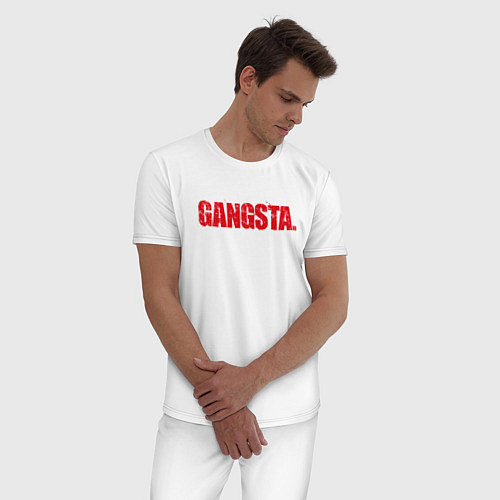Мужская пижама Gangsta / Белый – фото 3