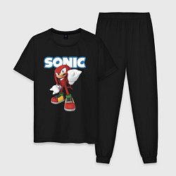 Мужская пижама Knuckles Echidna Sonic Video game Ехидна Наклз Вид
