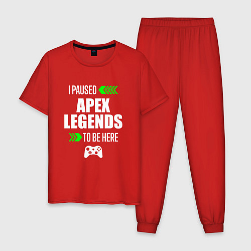 Мужская пижама Apex Legends I Paused / Красный – фото 1