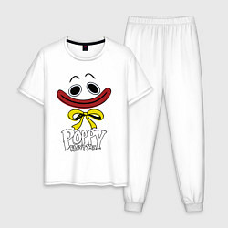 Пижама хлопковая мужская POPPY PLAYTIME HAGGY - ХАГГИ, цвет: белый
