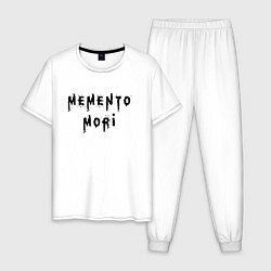 Мужская пижама Memento Mori Помни о Смерти Надпись
