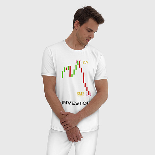 Мужская пижама Investor / Белый – фото 3