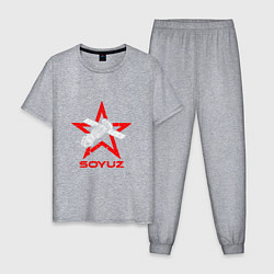 Пижама хлопковая мужская Soyuz - Space, цвет: меланж