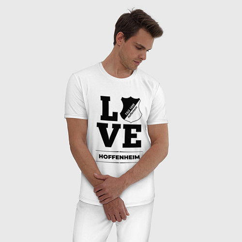 Мужская пижама Hoffenheim Love Классика / Белый – фото 3