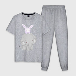 Мужская пижама Милый Слонёнок и Крольчонок