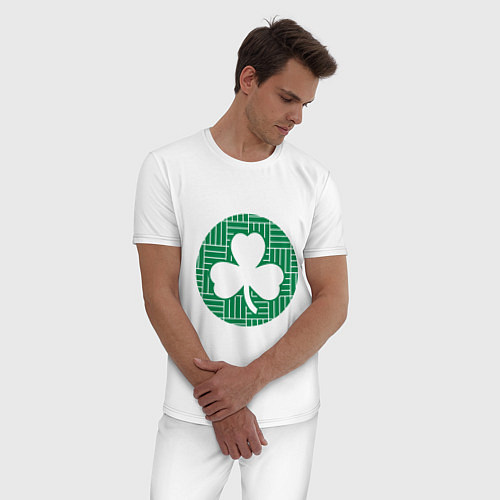 Мужская пижама Green Celtics / Белый – фото 3