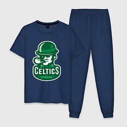 Пижама хлопковая мужская Celtics Team, цвет: тёмно-синий