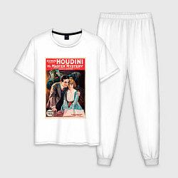 Пижама хлопковая мужская Poster Harry Houdini Episode Ten, цвет: белый