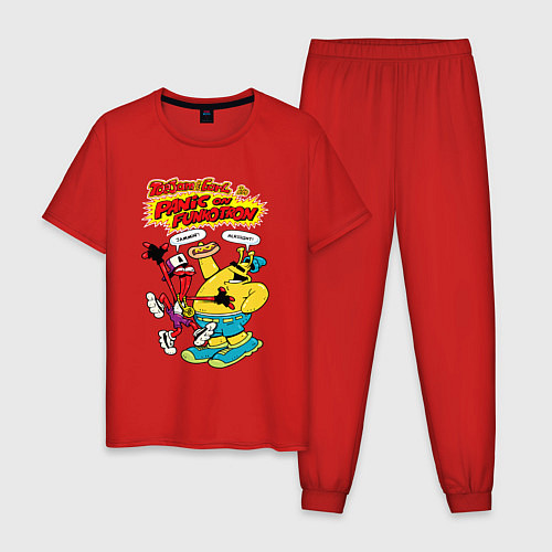 Мужская пижама ToeJam & Earl / Красный – фото 1