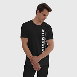 Пижама хлопковая мужская Stigmata ПРОТИВ ПРАВИЛ, цвет: черный — фото 2