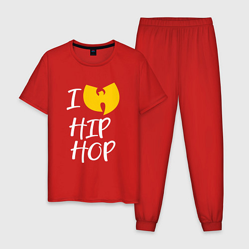 Мужская пижама I Love Wu-Tang Clan / Красный – фото 1