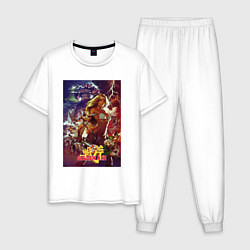 Пижама хлопковая мужская Golden Axe - poster, цвет: белый