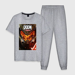 Мужская пижама Doom eternal - poster